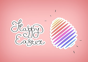 Image showing Happy Easter Typographical Background