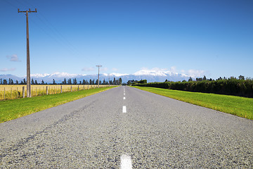 Image showing road to horizon