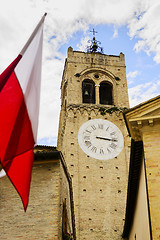 Image showing Clock tower in San Severnio