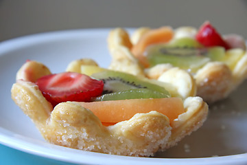 Image showing Pastry fruit cups