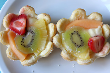 Image showing Pastry fruit cups