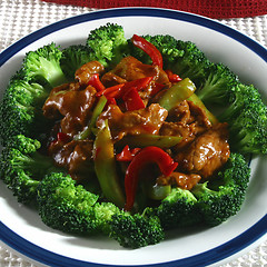 Image showing beef and brocoli