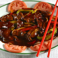 Image showing beef and vegetable dish