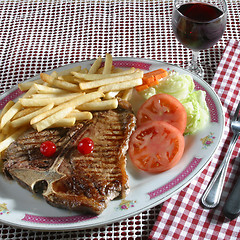 Image showing t-bone steak