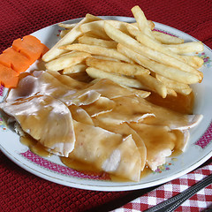 Image showing hot turkey sandwich