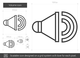 Image showing Volume line icon.