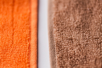 Image showing close up of bath towels