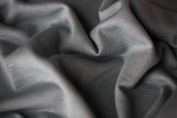 Image showing close up of gray textile or fabric background