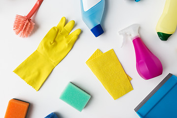 Image showing cleaning stuff on white background