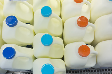 Image showing milk bottles