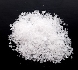 Image showing salt on black