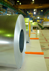 Image showing rolls of steel sheet 