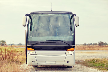 Image showing tour bus staying outdoors