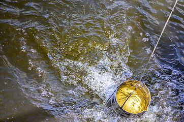 Image showing Take samples of water for laboratory testing.