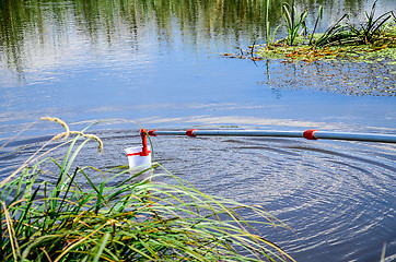 Image showing Take samples of water for laboratory testing.