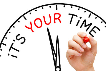 Image showing It Is Your Time Clock Concept