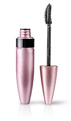 Image showing Mascara and brush near