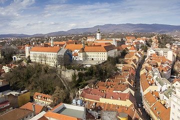 Image showing Panoramic view of the Upper Town in Zagreb