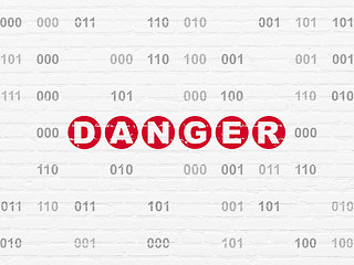 Image showing Privacy concept: Danger on wall background