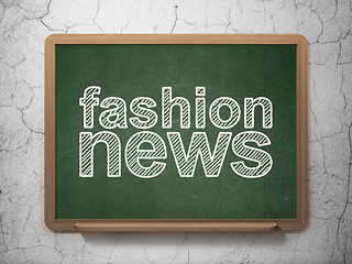 Image showing News concept: Fashion News on chalkboard background