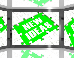 Image showing New Ideas On Screen Showing Improved Ideas