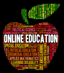 Image showing Online Education Shows World Wide Web And College