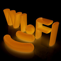 Image showing WiFi symbol. 3d illustration