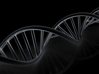 Image showing DNA structure model. 3d illustration