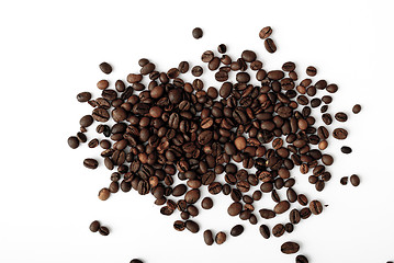 Image showing coffee grains,abstract, dark