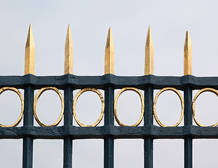 Image showing Image of cast iron fence