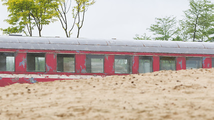 Image showing Old train carriage