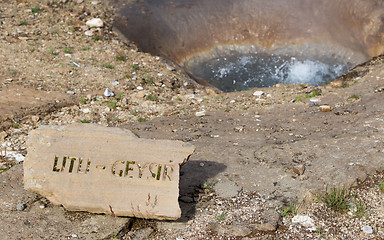 Image showing Little geyser - Iceland