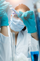 Image showing Lab assistant in chemical laboratory