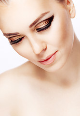 Image showing Woman close up with makeup