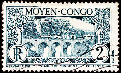 Image showing Viaduct Mindouli Stamp