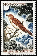 Image showing Thrush Nightingale Stamp