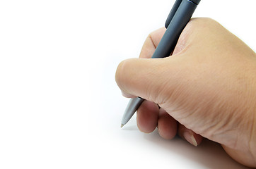 Image showing Hand writing isolated