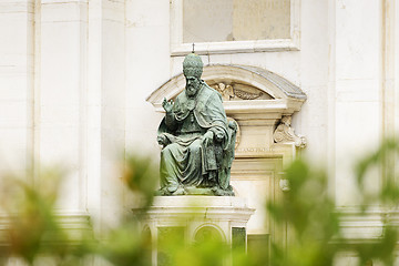 Image showing Statue Pope Sixtus V