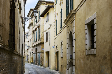 Image showing Narrow street in San Severino