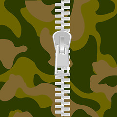 Image showing Clasp on camouflage