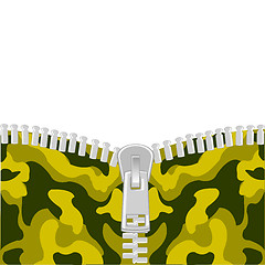 Image showing Clasp on camouflage