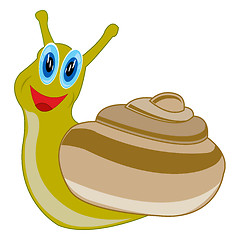 Image showing Cartoon animal snail