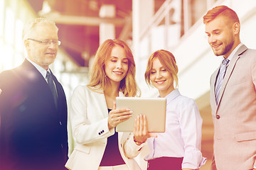 Image showing business people with tablet pc computers at office