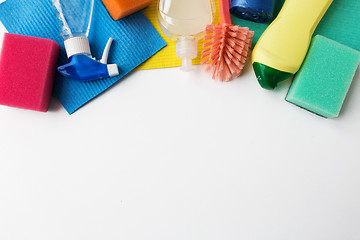 Image showing cleaning stuff on white background