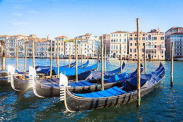 Image showing Venice, Gondolas detail