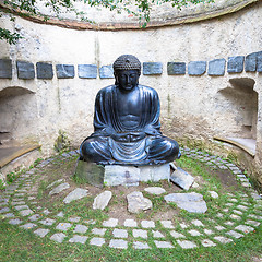 Image showing Meditating Japanese Buddha Statue