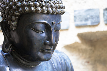 Image showing Meditating Japanese Buddha Statue