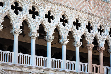 Image showing Venice, Italy - Columns perspective