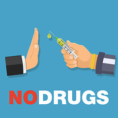 Image showing stop drugs concept