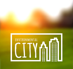 Image showing Ecologically clean green city.